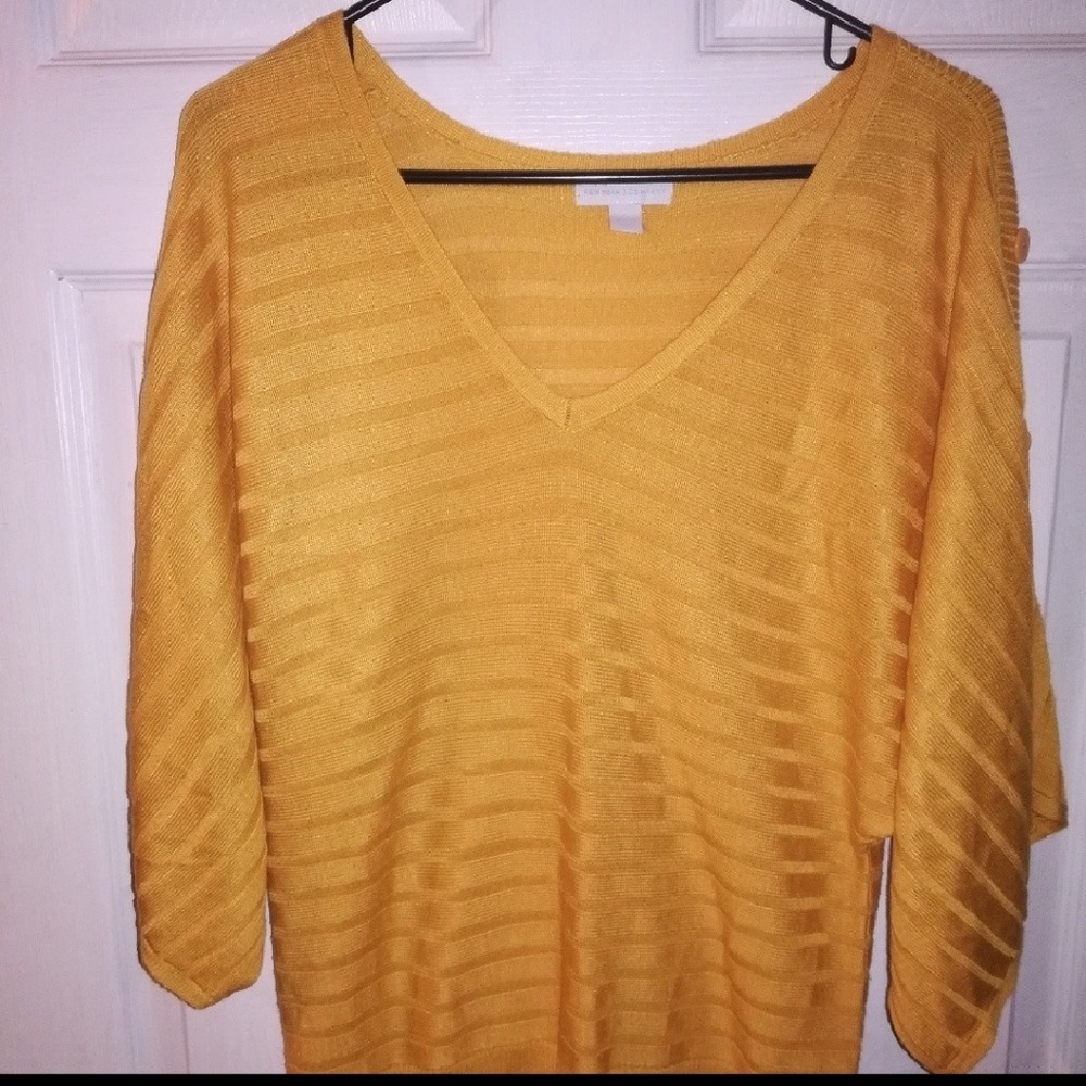 New York & Company Golden Yellow Sweater